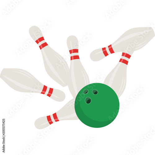 Bowling Pins Illustration
