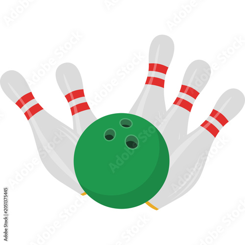 Bowling Pins Illustration