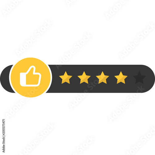 Star Rating Vector Illustration