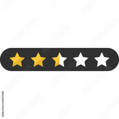 Star Rating Vector Illustration