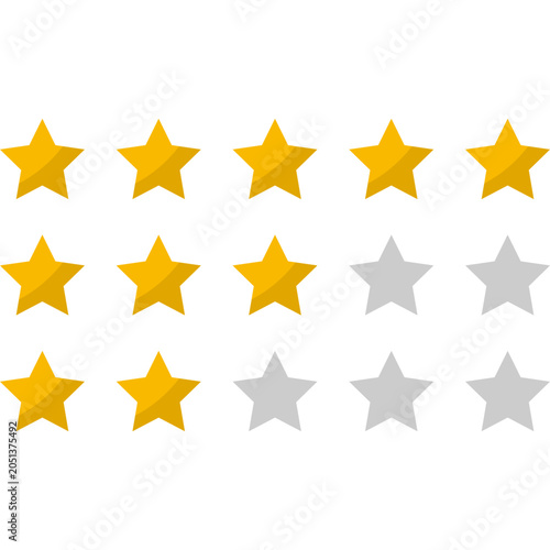 Star Rating Vector Illustration