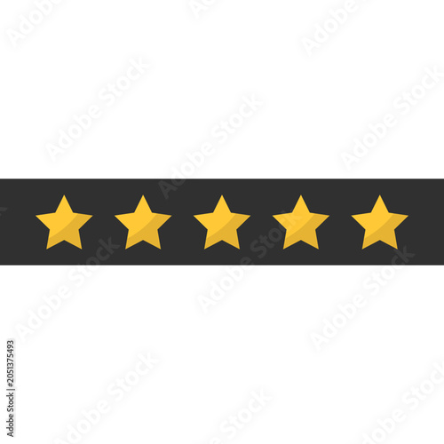 Star Rating Vector Illustration