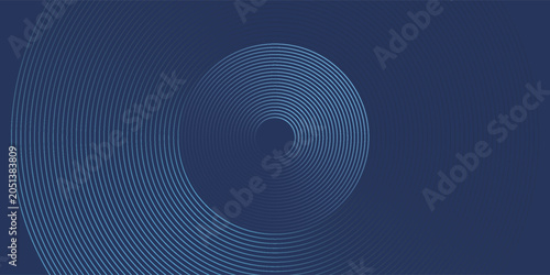 Abstract Digital Circles of Particles with Noise. Futuristic Circular Sound Wave. Big Data Visualization. 3D Virtual Space VR Cyberspace. Eps 10