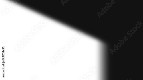 Billede på lærred abstract light and shadow play on a white surface.