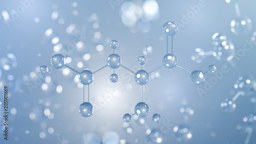 Canvas Print d-aspartic acid molecular structure 3d, endocrine modulator agent structural che