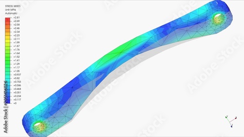 Mechanic simulation engineering - Stress and breakpoint analysis of Tank Cover under force and moment conditions