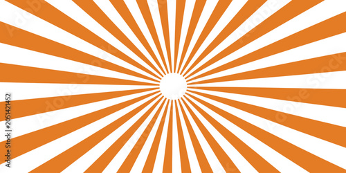 Bilde på lerret Sunburst stripes, abstract radial background, retro circus inspiration, rotating motion effect, orange pink magenta colors, modern graphic design