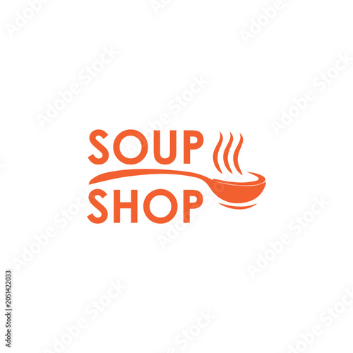 Soup Shop Logo Vector Simple