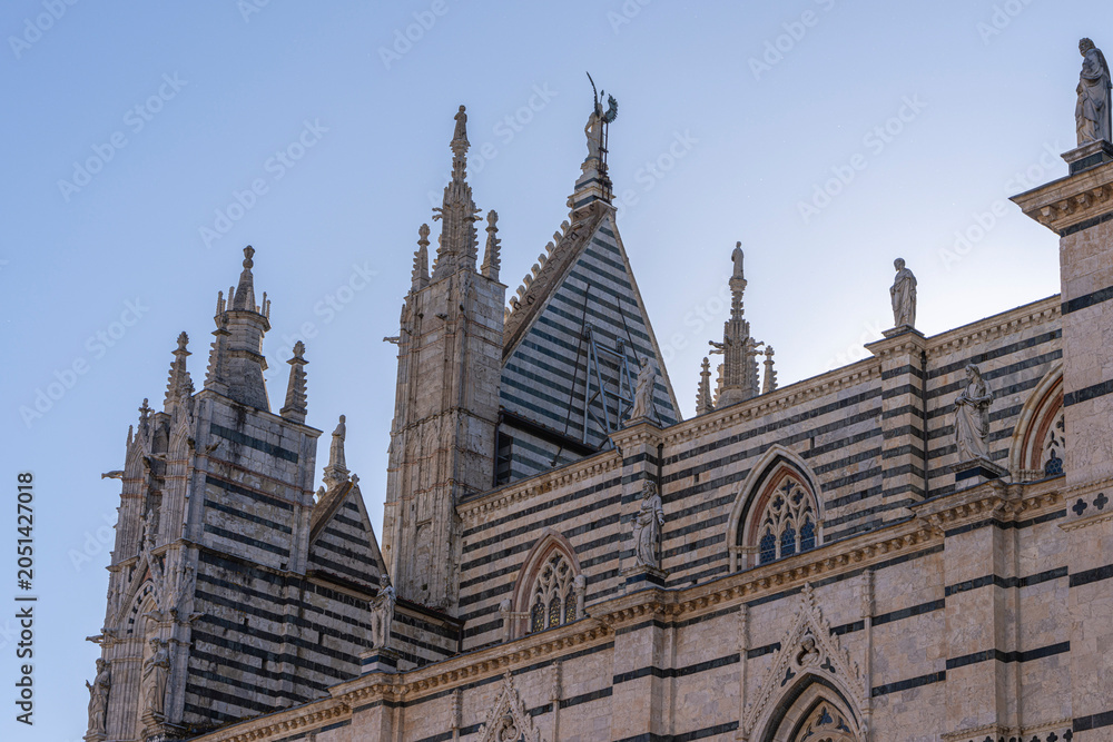 Obraz premium Duomo di Siena, Romanisch Gotischer Dom mit Mosaiken, Piazza del Duomo, Siena, Toskana, Italien