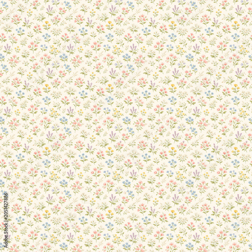 Airy Floral Scatter Minimal Floral