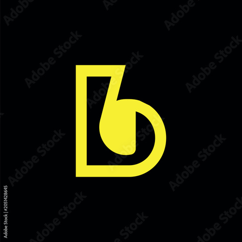 Letter B Logotype Design for Luxury Company Business or Personal Branding Vector