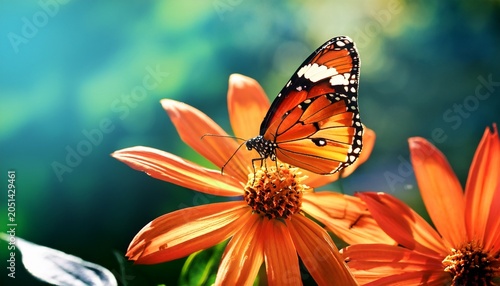 orange passion butterfly