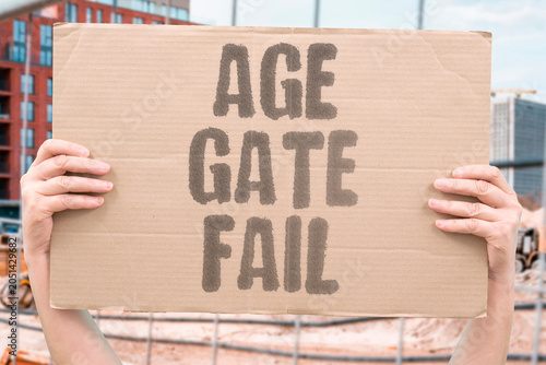 Obraz na płótnie "Age gate fail" Verification system is ineffective