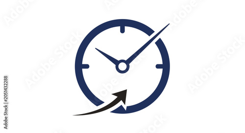Canvas-taulu Clock with moving hands fast forward.