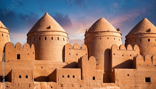 Ancient Al Jahili Fort In Al Ain Abu Dhabi Uae Close Up