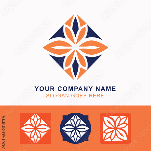 Set of abstract design elements