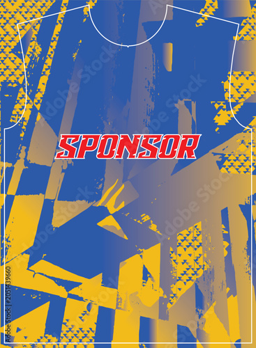 Abstract Sports Jersey Pattern for Football and Esports Uniform Design