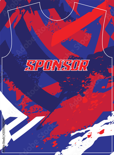Abstract Sports Jersey Pattern for Football and Esports Uniform Design