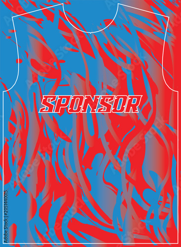 Abstract Sports Jersey Pattern for Football and Esports Uniform Design