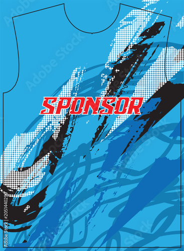 Abstract Sports Jersey Pattern for Football and Esports Uniform Design