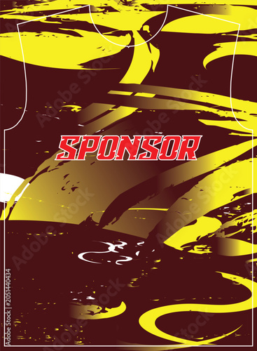 Abstract Sports Jersey Pattern for Football and Esports Uniform Design