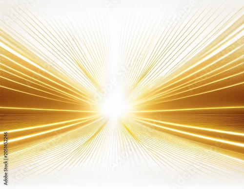 realistic glowing neon line isolated on white background shining gold light beam sparkling ray flare laser line overlay light ray effect for poster product mockup and design