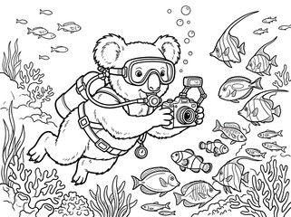 Koala Diver Takes Underwater Photos of Colorful Fish and Coral
