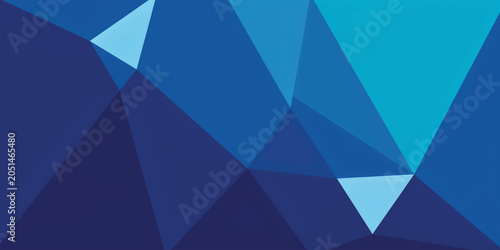 Abstract blue geometric background featuring a modern digital vector pattern with origami triangle shapes, creating a stylish diamond polygon texture template ideal for business and technology design.