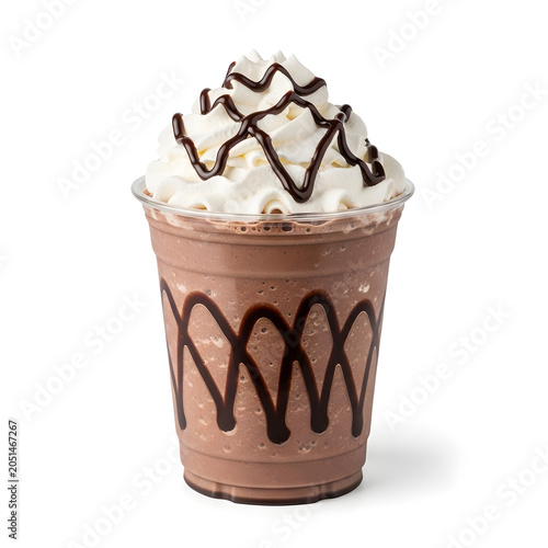 3d molecule model in a science cup with pink and brown layers
