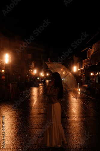 Принти на полотні Rain at gion