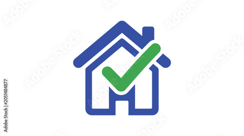 House with Green Check Mark.