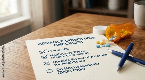 Advance Directives Checklist for Living Will and Healthcare Proxy