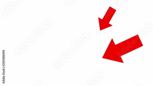 two bright red arrows animation
