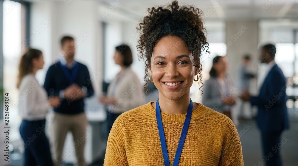 Fototapeta premium Positive employee experience builds employer reputation to improve recruitment and retention.