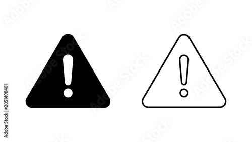 Warning Alert Triangle Icon Vector Illustration