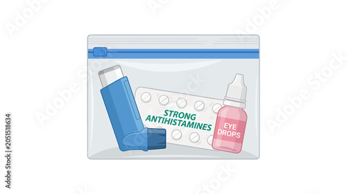 Konstfotografi Allergic Pet Owner Survival Clear Zipper Pouch