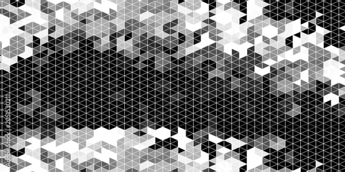 Foto Seamless halftone triangle pattern. Random vector noise texture