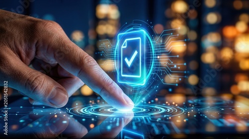 Online approval of a legal contract or policy using modern business compliance technology.