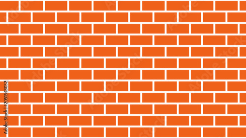 Seamless red brick wall pattern background vector illustration texture backdrop wallpaper banner construction concept
