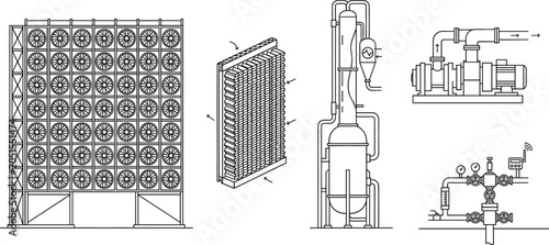 Photos Industrial Direct Air Capture DAC and Carbon Sequestration Equipment Set with Fa