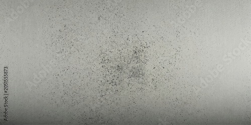 Cuadro en lienzo Mold growth on a white textured wall, a close-up shot revealing the dark, organic patches against the light background, hinting at dampness or decay