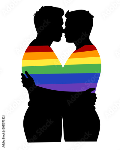 Abrazo PRIDE silueta.