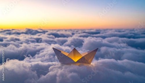 flight over the clouds