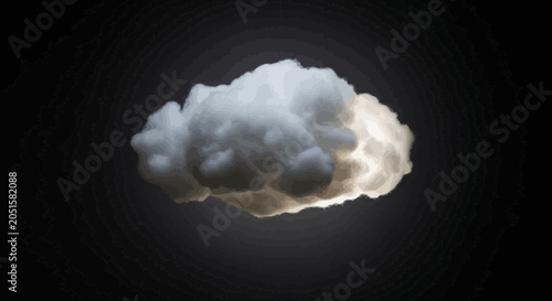 Foto Close up of white cloud formation.