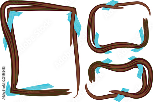 brown colorful pattern creative dynamic frames shapes