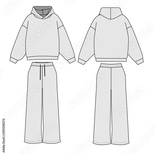 Canvastavla Gray tracksuit,  illustration
