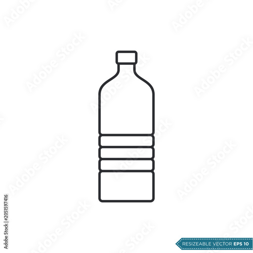Bottle Icon Vector Template Illustration Design