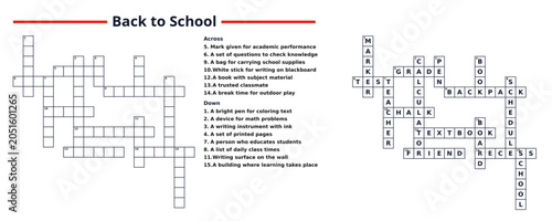 Crossword grid vector
