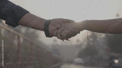 Couple Holding Hands Together Showing Love, Romance, Relationship Bond, Emotional Connection, Trust, and Beautiful Romantic Moment