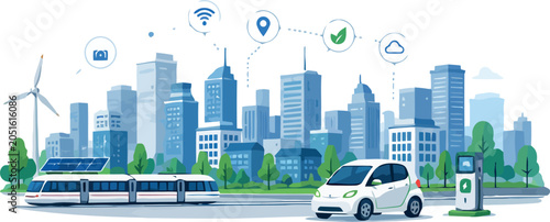 Vsai smart city developing clean energy and electric transport